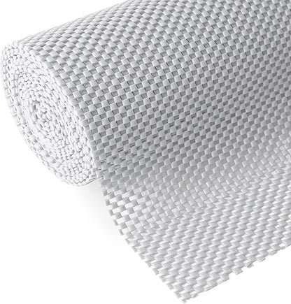 Shelf and Drawer Liner for Kitchen Cabinets Non-Adhesive, Non Slip Durable Strong Clean Long Size 12 Inches X 20 Feet, Shelves, Cabinets, Storage, Kitchen and Desks, Silver Gray