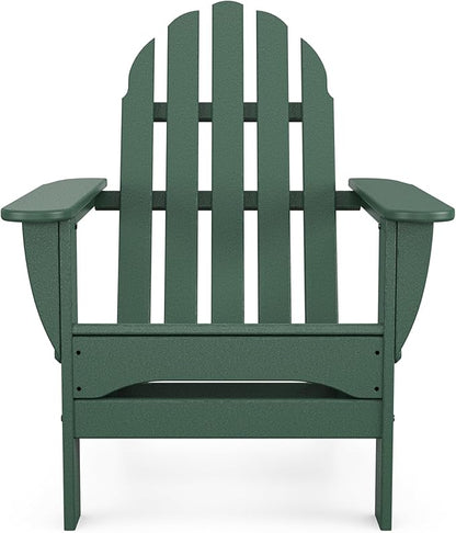 POLYWOOD AD5030GR Classic Folding Adirondack Chair, 38.5" x 31.25" x 33.5", Green