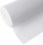 Shelf Cupboard Liner, Cabinet Drawer Liners Non Adhesive 12 Inches x 20 Feet for Kitchen Cabinets, Strong Grip Durable Non Slip for Storage Desks Kitchenware Tableware, Easy to Install, White