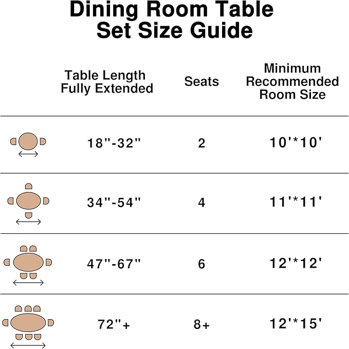 Casaphoria Wood Kitchen Table Set with 4 Chairs, 67" Dining Kitchen Table & Chairs Set for 4-6, Modern Farmhouse Oval Dining Table for Living Room, Easy Assembly, Black