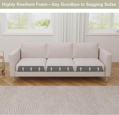 Couch Cushion Support for Sagging Seat, High-Density Curved Foam Sofa Furniture seat Couch Cushions Support Repair, 20"x20" Black Set of 2
