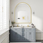BEAUTYPEAK 36"x48" Arch Bathroom Mirror, Wall Mounted Vanity Metal Frame Mirror for Bedroom, Entryway, Living Room, Gold