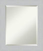 Amanti Art White Bathroom Mirror for Over Sink, 24x20 Shiplap White Rectangle Vanity Mirror, Small Coastal Wood Frame, Hangs Horizonally and Vertically, Bathroom Wall Decor, Beveled Edge from WI, USA