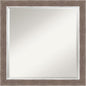 Amanti Art Brown Wall Mirror 24x24 Noble Mocha Square Bathroom Mirror for Wall Decor Living Room, Medium Casual Frame, Hangs Horizonally and Vertically, Bathroom Decor, Beveled Edge from WI, USA