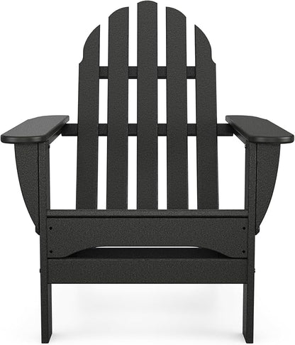 POLYWOOD AD5030BL Classic Folding Adirondack, Black