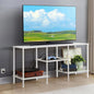 TV Stand for Bedroom up to 50 Inch Modern TV Stands with Power Outlets Small Entertainment Center with Storage 3 Tier TV Cabinet Console Table for Living Room Bedroom Office, White