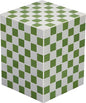 JONATHAN Y END2000J Callista 18" Modern Bohemian Ceramic Tiled Rectangle End Table, Side Table, Accent Table for Living Room, Bedroom, Green/Light Gray