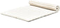 Leewadee - Kapok Roll Mat – Handcrafted Folding Sleep & Relaxation Mattress from Thailand, Ideal as Guest Bed, Camping Mat, Yoga Mat or Traditional Futon, 75 x 39 inches, Ecru