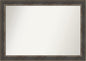Amanti Art Brown Bathroom Mirror for Over Sink, 29x41 Alta Rustic Char Rectangle Vanity Mirror, Large Country Rustic Frame, Hangs Horizonally and Vertically, Bathroom Wall Decor, Non-Beveled Edge