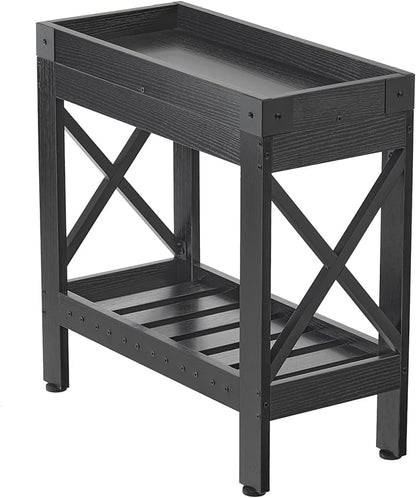 Narrow Side Table, End Table,Sofa Side Table, End Table Nightstand for Bedroom, Living Room, Small Spaces