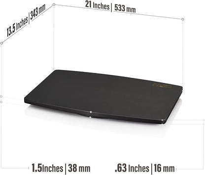 Prosumer's Choice Natural Bamboo TV Swivel Stand for LED/LCD TV, 31 & 21 inch Base Surface Black