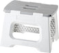 Vigar Compact Step Stool Foldable, 9-inch Step Stools for Adults up to 330 Pound, Lightweight Stool, Non-Slip Folding Step Stool, Gray