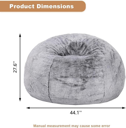 Recaceik Bean Bag Chair Large Bean Bag Chairs, with Fluffy Removable Spongefor, for Living Rooms, bedrooms, Study Rooms, and Offices