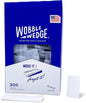 The Original Wobble Wedge Rigid Plastic Shims-MADE IN USA- Heavy-Duty Leveling Wedges for Furniture, Tables, Toilets, Home Improvement & Work Projects-Transparent Plastic Shim, Leveling Feet, 300 Pack