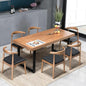 Solid Wood Dining Table Modern Minimalist Durable Stylish for Office and Home Flexible Use as Dining Table or Office Desk Perfect for Kitchen Dining Room Living Room(63*27.5*29.5)