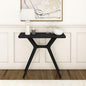 Plank+Beam Verso Console Table, 36 Inch Solid Wood Modern Sofa Table, Narrow Entryway Table for Hallway, Behind The Couch, Living Room, Foyer, Black