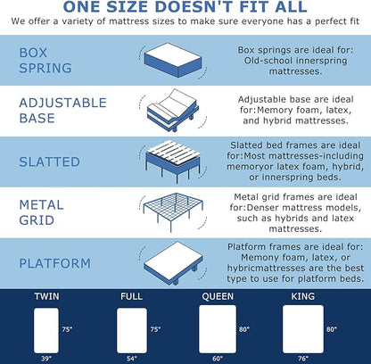 Queen Mattress,10 Inch Medium Firm Hybrid Queen size Bed Mattress, Memory Foam Mattresses in a Box for Pressure Relief, Individual Pocket Spring-Motion Isolation with Edge Support, CertiPUR-US