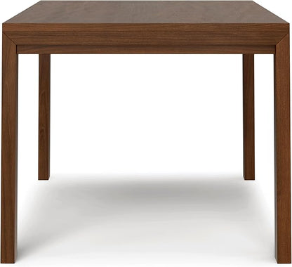 SIMPLIHOME Wilson Dining Table, Solid Wood Walnut Veneer, 60 x 36 inches, Transitional-Style Rectangular Kitchen Table for up to 6 People