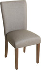 HomePop Parsons Classic Upholstered Accent Dining Chair, Single Pack, Gray
