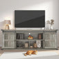 GAOMON 70" Farmhouse TV Stand for 80/75/70 Inch TVs,Entertainment Center Storage Cabinets w/Power Outlets and Sliding Barn Door,Rustic TV Stands for Living Room,Media Console Cabinet