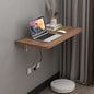 Pmnianhua 31'' Wall Mounted Drop Leaf Table, Folding Table, Fold Down Wall Desk, Floating Desk for Home Office, Small Space (Walnut)