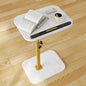Sofa Couch Arm Table Tv Tray Small Bed Stand C Shaped Side End Tables for Living Room, Bedroom, Marble