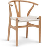 POLY & BARK Weave Chair, Single, Natural