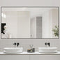 60x36 Inch Black Bathroom Mirror for Wall, Aluminum Frame Rectangle Rectangular Vanity Mirror, Modern Large for Bedroom, Living Room, Horizontal or Vertical