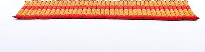 Leewadee - Foldable Floor Mattress - Japanese Roll Up Futon -Trifold Tatami Mat- Guest Floor Bed - Camping Mattress - Thai Massage Mat, Kapok Filled, 75 x 28 inches, Orange Red