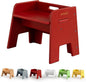 Wooden Step Stool for Kids, 14” One Step Stool for Toddlers, Heavy Duty Non-tip Non-Slip for Bedroom/Kitchen