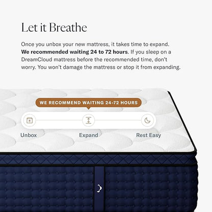 Premier Rest 14" Queen Mattress - Luxury Hybrid Memory Foam - 365 Night Trial - Premium Pressure-Relieving Layers - Forever Warranty - Mattress in a Box - CertiPUR-US Certified