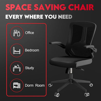 Ergonomic Office Chair - 400LB Comfy Desk Chairs with Back Support, Heavy Duty Mesh Computer Chairs with Wheels and Arms for Home Office, Study, Bedroom and Dorm