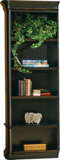 Hekman Furniture Louis Philippe Executive Left Bookcase – Traditional Distressed Wood Bookcase with Multi-Shelf Design Adjustable Shelves for Home Office Living Room & Classic Storage