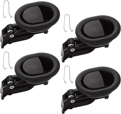 4 Pack Recliner Pull Handle Replacement, 3.5x3 Inch Recliner Replacement Parts with Cable, Fits Ashley Lazy Boy and Most Recliner Brands Couch Sofa Chair Furniture