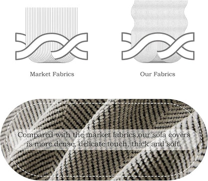 STACYPIK Soft Silver Gray Sofa Cover for Dogs, Modern Jacquard Couch Covers,Pet Friendly Protector for 3 Cushion Couch, Non-Slip Chenille Loveseat Cover for Sectional, Multi-use Throw Cover-71X150IN