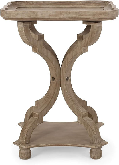 Christopher Knight Home Emerald French Country Accent Table with Square Top, Natural