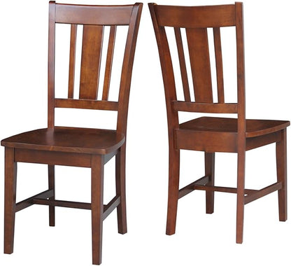 International Concepts San Remo Splat Back Chair, Espresso