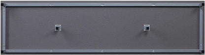 Manhattan Comfort Brighton 60" TV 7 Shelves, Tempered Glass Dividers and Media Wire Management, Modern Free-Standing Entertainment Center for Living Room, Fits up to 56" Television, OneSize, Grey