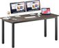 DlandHome Computer Desk Home Office Table Writing Desk Study Table Gaming Desk Worstation (63 inch, Walnut)