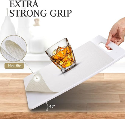Beautysaid Shelf and Drawer Liner for Kitchen Cabinet, Non Adhesive Non Slip Shelf Paper Waterproof Washable Thickened for Dresser Pantry Shelve Bathroom Protector Liner(White,12 in x 30 FT)