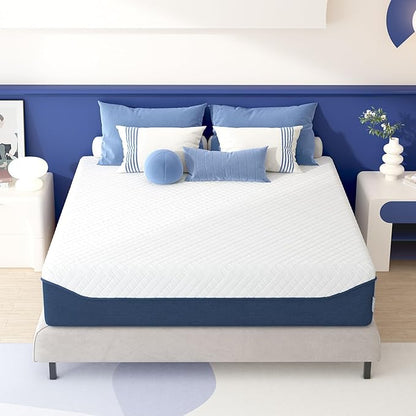 SDHYL Full Mattress, 10 Inch Gel Infused Memory Foam Mattress for Good Sleep, Bed in a Box Mid Firm CertiPUR-US Certified & Fiberglass Free, Washable Cover, 75"*54"