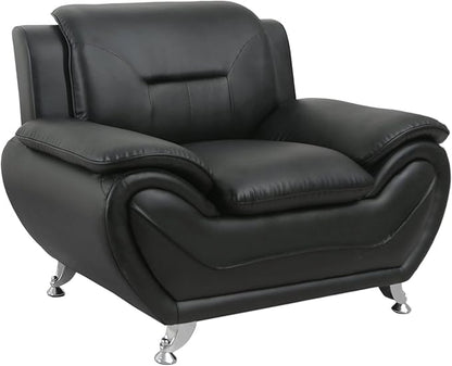 Container Furniture Direct Michael Sofa and Chair Set Black