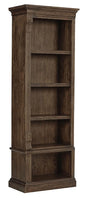 Hekman Wellington Estates Office Executive Left Bookcase - Solid Wood Bookshelf w/Adjustable Shelves & Floor Levelers, Classic Wooden Bookcase, Premium Office and Home Library Book Storage Furniture