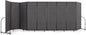 Folding Room Partition,Privacy Room Screen with Arms,Office Dividers Partition Wall,18'5"L* 6'7"H,Dark Grey