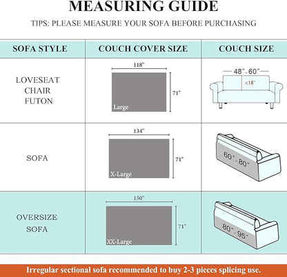 STACYPIK Modern Beige Couch Covers for Dogs Cats Thick Chenille Ivory White Sofa Cover Sofa Slipcover Furniture Protector for 3 Cushion Couch with Tassel Non-Silp Futon Cover Sofa Protector-71X150IN