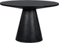 Wooden Kitchen Round Dining Table for 4-6, Round Kitchen Table with Circular Tabletop with Wood Pedestal Base, Rustic Farmhouse Furniture