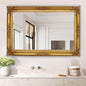 Large Antique Wall Decorative Mirror, 29.5" x 41" Gold Traditional Baroque Inspired Wall Decor Mirror, Vintage Wall Mirrors for Bedroom, Entryway, Dining Room, Fireplace