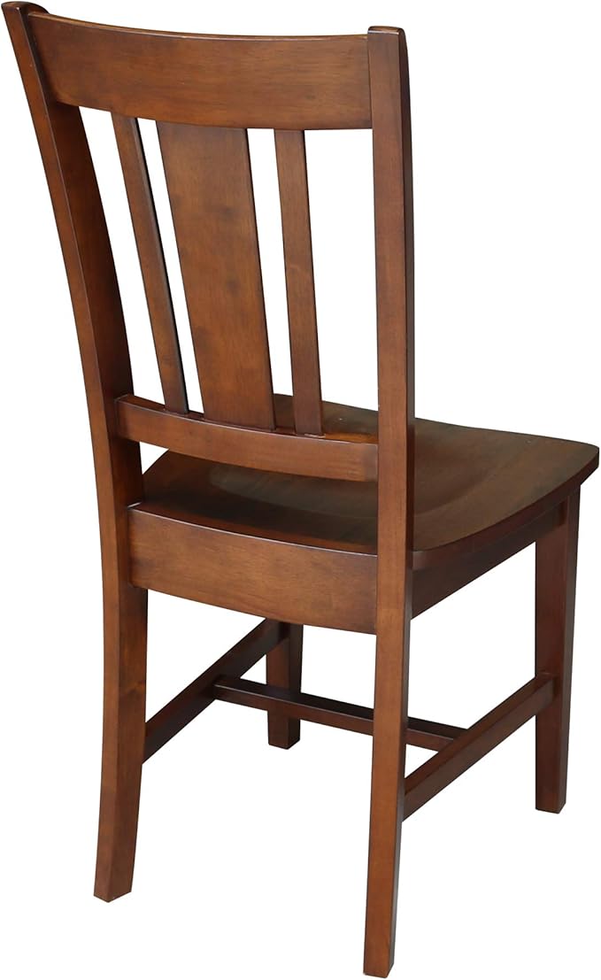 International Concepts San Remo Splat Back Chair, Espresso
