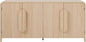 Walker Edison Chantelle Sideboard Buffet with Storage, 64", Coastal Oak