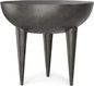 SIMPLIHOME Otto Cast Aluminum Side Table in Graphite, 21-inch Round, Rust-Resistant Metal Accent Table for Living Room, Bedroom, Fully Assembled